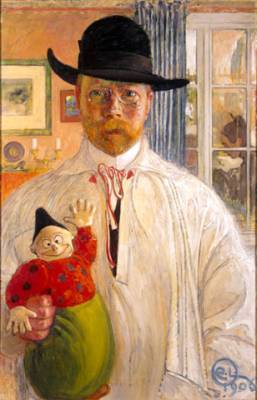 Texte sur l'Autoportrait de Carl Larsson
